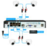 Комплект видеонаблюдения IP Nevview NVE-D202-POE / 2Мп / питание POE